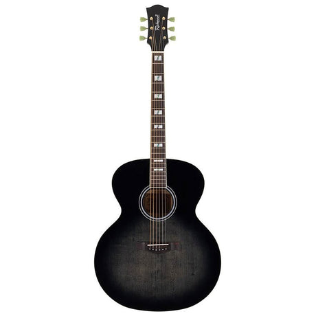 Richwood HSJS-42-TBK Heritage Series jumbo akoestische western gitaar zwart