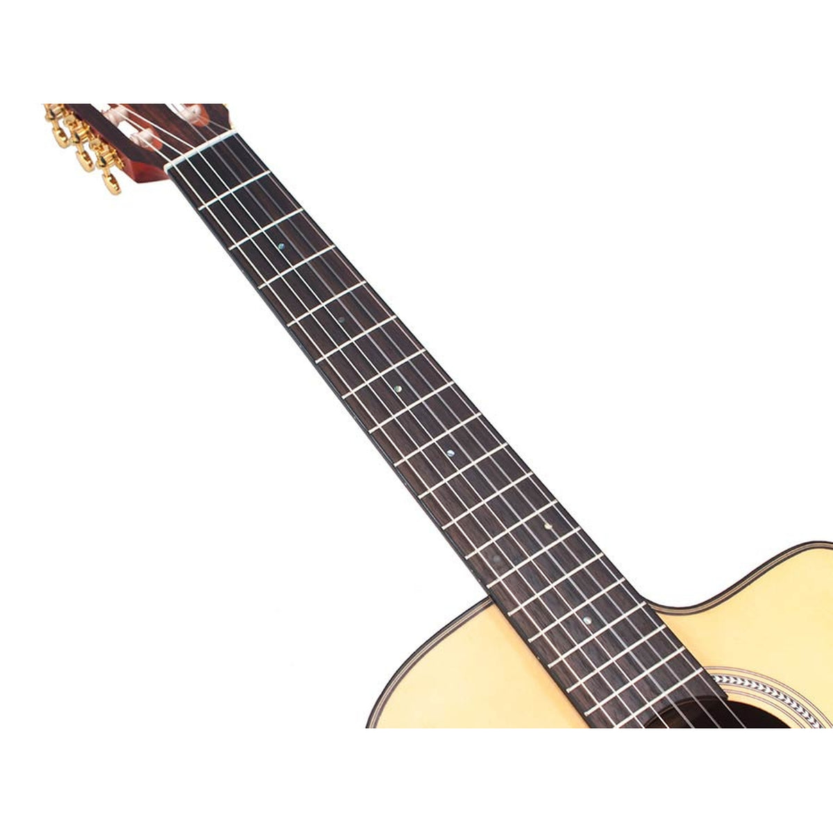 Valencia VA434CE nylon snarige auditorium gitaar, sitka spar & nato, preamp en cutaway, satin finish