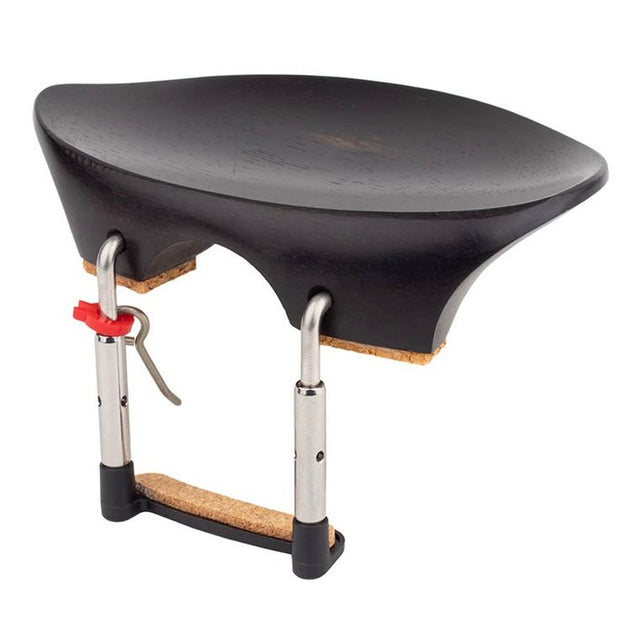 Teller CR-216E violin chinrest 'Flesh'-model, ebony, made in Germany