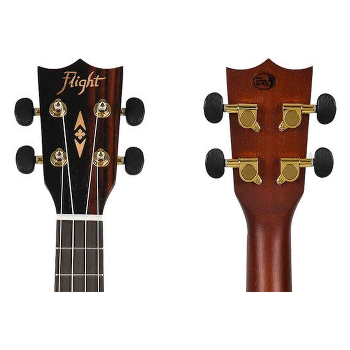 Flight DUC460 Amara EQ Elektrisch-Akoestische Concert Ukulele met Amara Body, Pickup en Aquila Super Nylgut Snaren