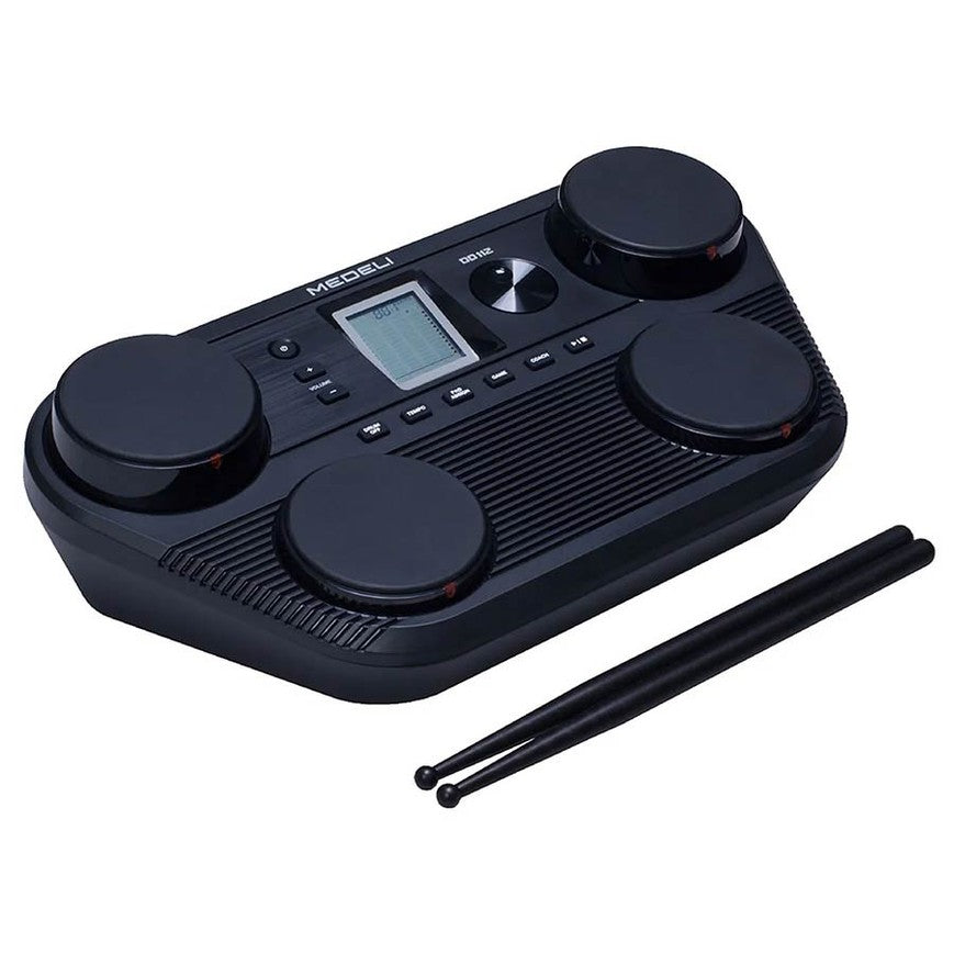 Medeli DD112 BK drumcomputer met 4 drum pads