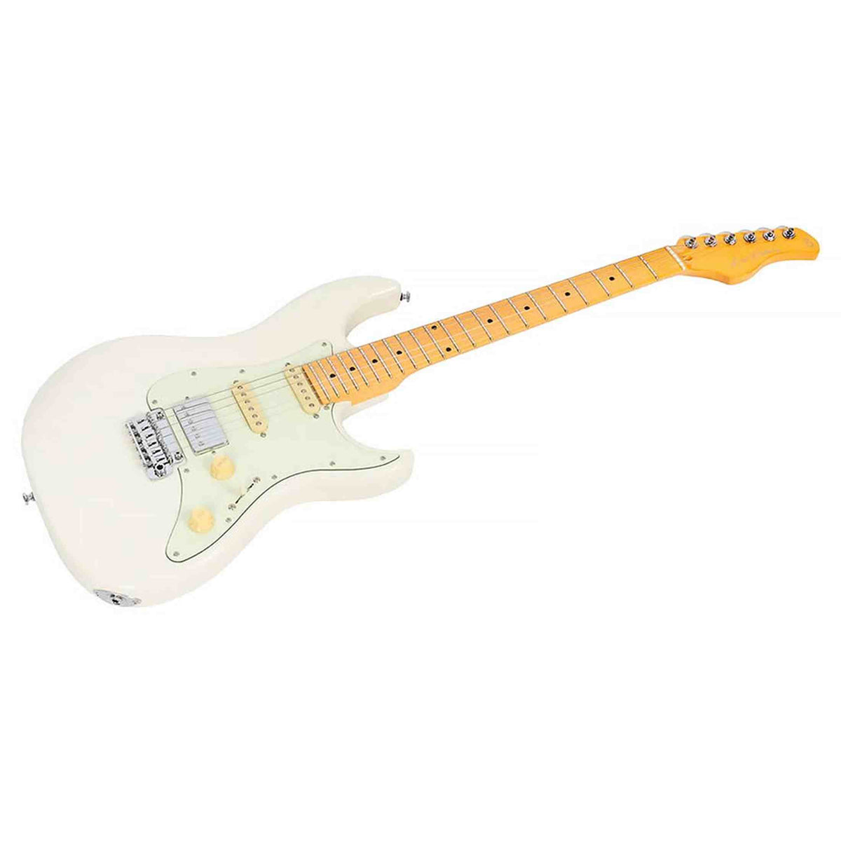 Sire S5 HSS/OW Larry Carlton elektrische gitaar – S-Style, alder body, Olympic White, HSS-configuratie