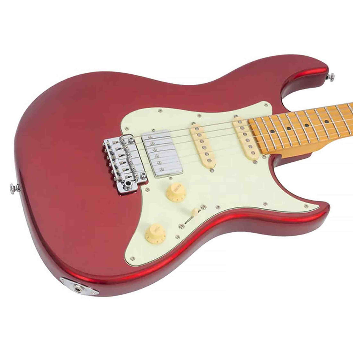 Sire S5 HSS/CAR Larry Carlton elektrische gitaar – S-Style, alder body, Candy Apple Red, HSS-configuratie