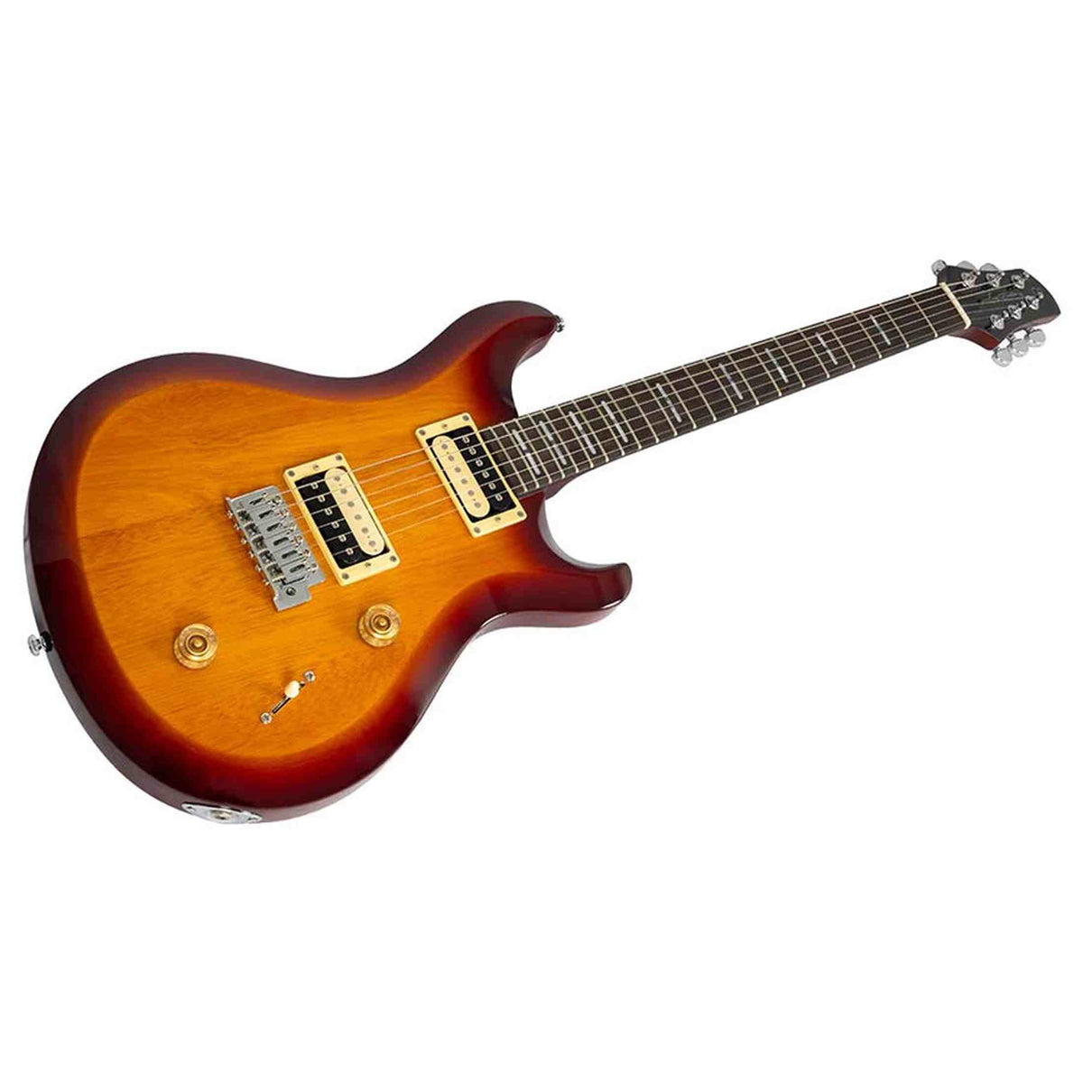 Sire Q3/TS Larry Carlton elektrische gitaar – Q-Style, mahonie body, Tobacco Sunburst, HH-configuratie, coil-split, 22 frets