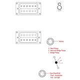 Sire Q3/MB Larry Carlton elektrische gitaar – mahonie body, HH-configuratie, Midnight Blue