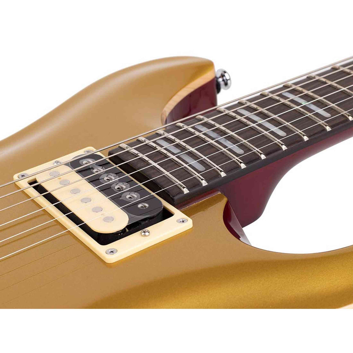 Sire Guitars Q7/MGO Series Larry Carlton mahonie elektrische gitaar metallic goud
