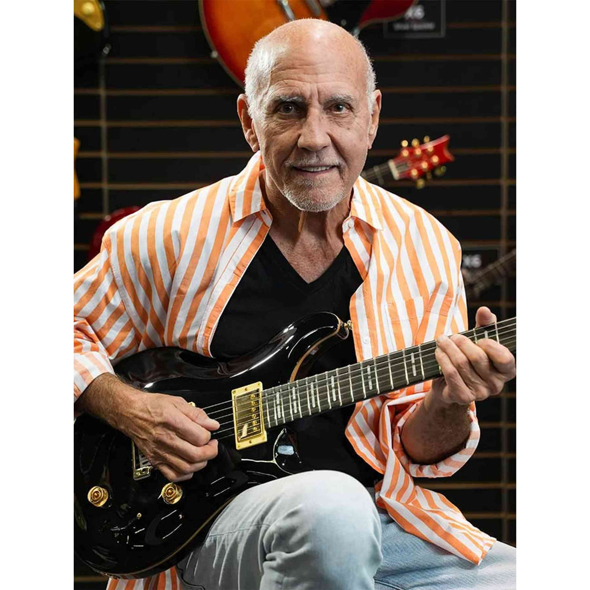 Sire Q7/BK Larry Carlton elektrische gitaar – mahonie + maple top, HH-configuratie, Black