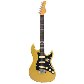 Sire S3N MGO New Gen Larry Carlton elektrische gitaar – S-Style, metallic goud, stainless steel frets