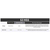 Sire S3N HSS/BK New Gen Larry Carlton elektrische gitaar – S-Style, zwart, HSS-configuratie, stainless steel frets