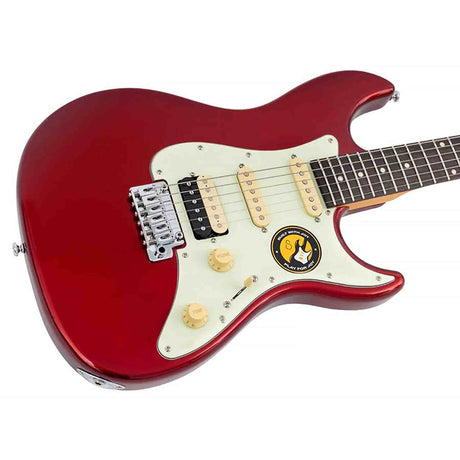 Sire S3N HSS/CAR New Gen Larry Carlton elektrische gitaar – S-Style, Metallic Rood, HSS-configuratie, stainless steel frets