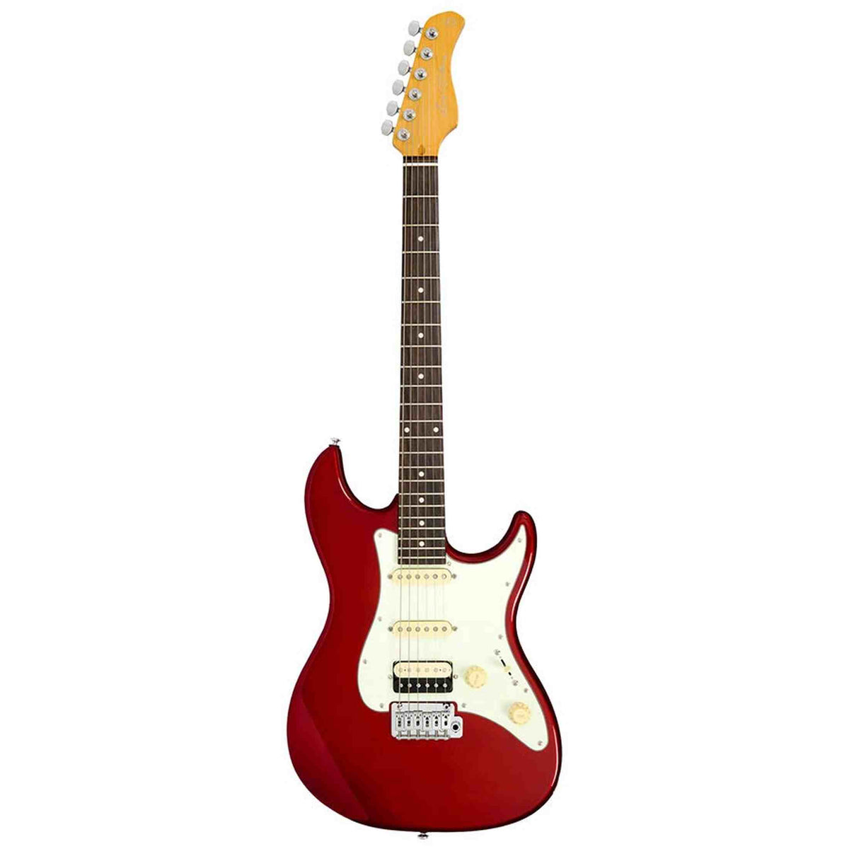 Sire S3N HSS/CAR New Gen Larry Carlton elektrische gitaar – S-Style, Metallic Rood, HSS-configuratie, stainless steel frets