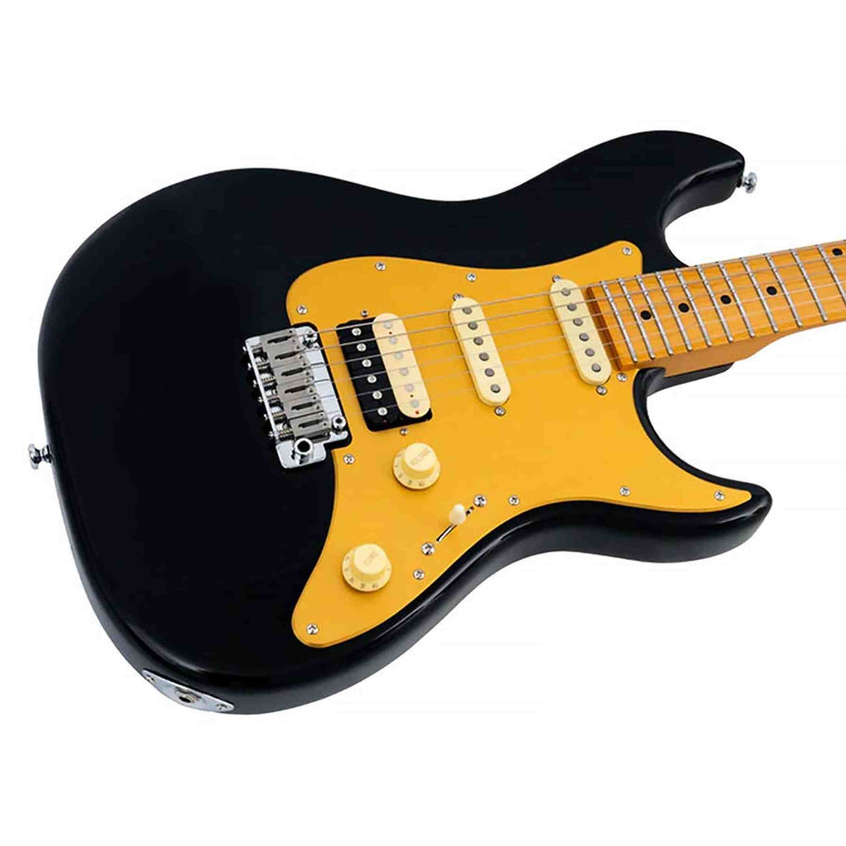 Sire S7N HSS/BK New Gen Larry Carlton elektrische gitaar – S-Style, alder body, Black, HSS-configuratie, stainless steel frets