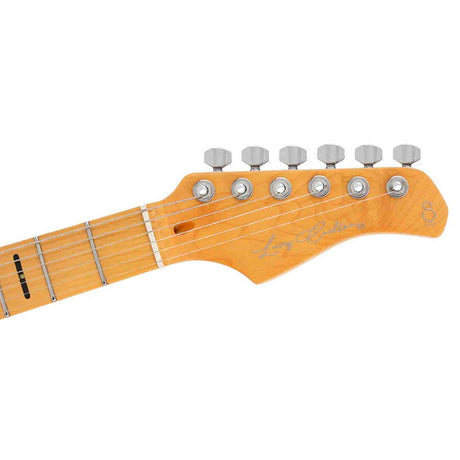 Sire S7N FM/STR New Gen Larry Carlton elektrische gitaar – S-Style, flamed alder body, See Through Red Satin, HSS-configuratie, stainless steel frets