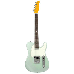 Sire T3N/SGM elektrische gitaar – T-Style, Indonesisch mahonie, Surf Green Metallic, stainless frets