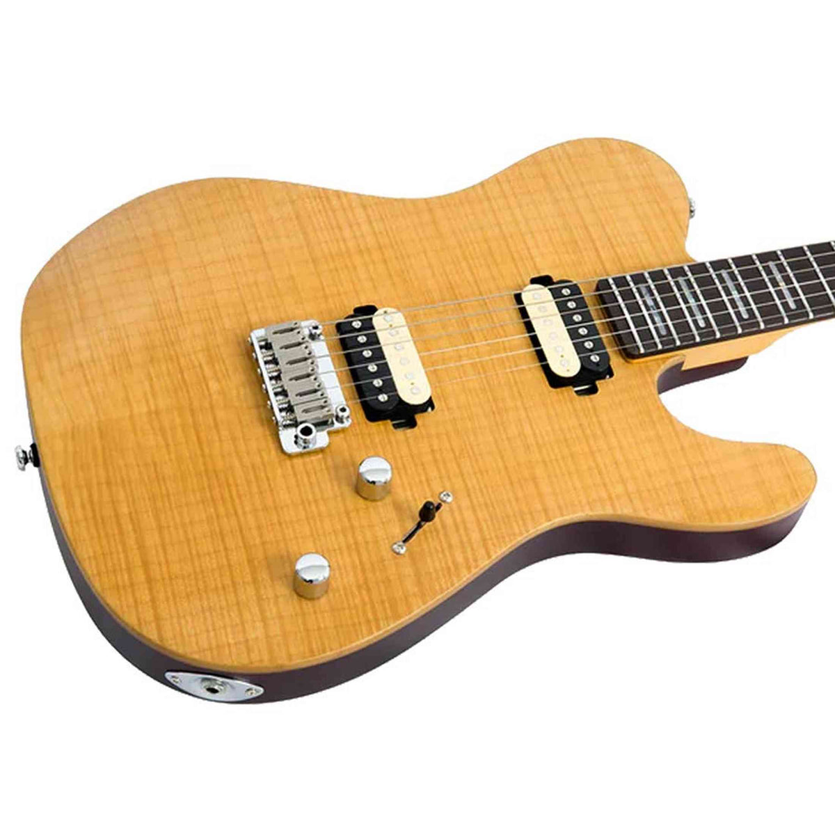 Sire T7N FM/NT elektrische gitaar – T-Style, Flamed North American Alder, Natural Satin, LC Super-Modern pickups, stainless frets, locking tuners