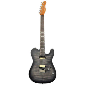Sire T7N FM/TBK elektrische gitaar – T-Style, Flamed North American Alder, Transparent Black Satin, LC Super-Modern pickups, stainless frets, locking tuners