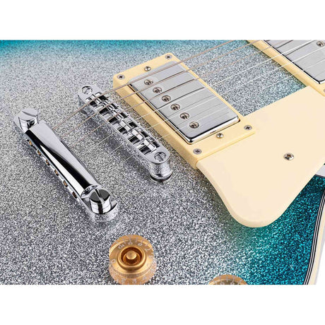 Sire L7N/SBS elektrische gitaar – L-Style, mahonie met maple top, Skyburst Sparkle, HH-configuratie, stainless frets, locking tuners