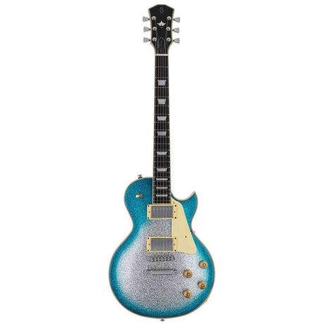 Sire L7N/SBS elektrische gitaar – L-Style, mahonie met maple top, Skyburst Sparkle, HH-configuratie, stainless frets, locking tuners