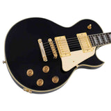 Sire L7N/BK elektrische gitaar – L-Style, mahonie met maple top, Black, HH-configuratie, stainless frets, locking tuners