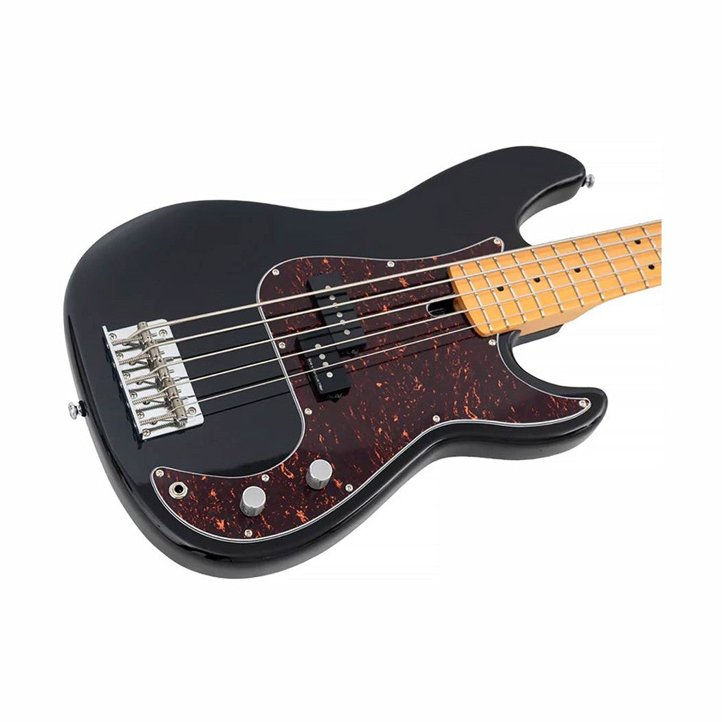 Sire P5 A5/BK Marcus Miller basgitaar 5-snarige passieve P-stijl bas in Black