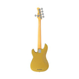 Sire P5 A5/MGO Marcus Miller basgitaar 5-snarige passieve P-stijl bas in Metallic Gold