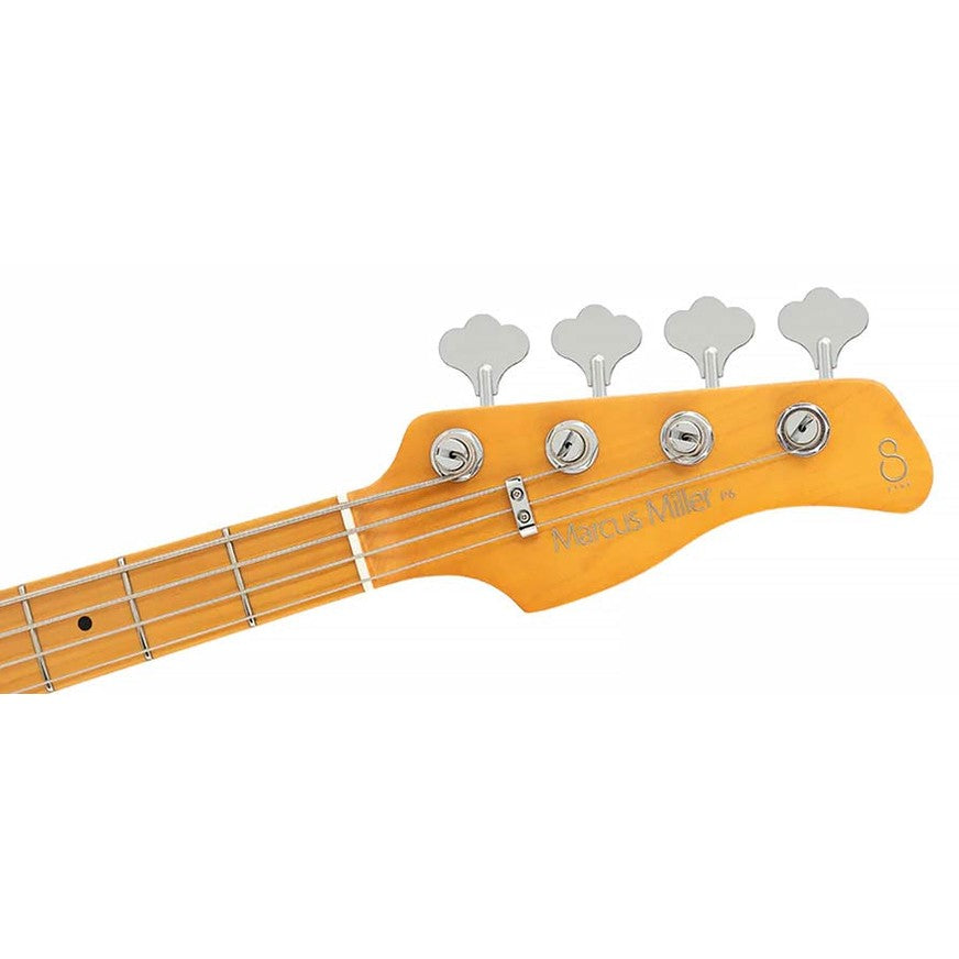 Sire P6 4/SGM Marcus Miller 4-snarige actieve basgitaar Surf Green Metallic