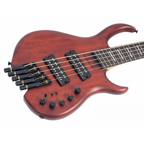 Sire M6H 5/MAS Marcus Miller M6 Series headless 5-snarige actieve basgitaar mahogany satin
