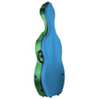 BAM BONB1003XLBV Bonbon cellokoffer 4/4 groen met blauwe bovenkant 4 kg