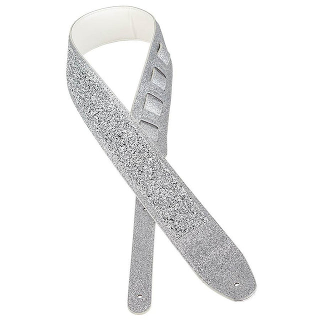 Gaucho GST-250-SI Sparkling Series gitaarriem zilver
