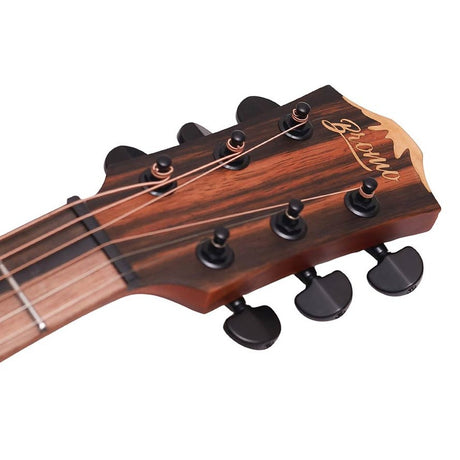 Bromo BAT8ME/BK Tahoma Series Mini Jumbo walnoot akoestische western gitaar