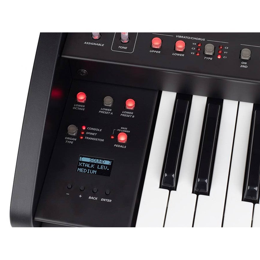 Crumar SORRENTO Spinet-Style Orgel Inclusief BURN Rotary/Reverb Pedaal