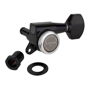 Gotoh GTH14094 SG381 stemmechanieken met Magnum Lock Trad and 07 knoppen, 4L2R, zwart