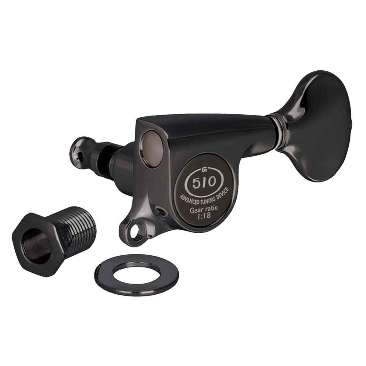 Gotoh GTH14942 SGS510Z stemmechanieken met S5 knoppen, 3L3R, cosmo zwart