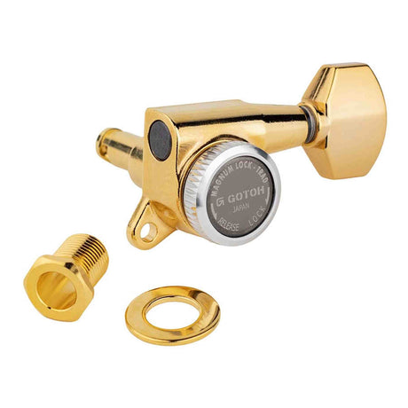 Gotoh GTH15340 SG381 stemmechanieken (posts 2xS 2xL 2xXL) met Magnum Lock Trad and 07 knoppen, 6R, goud
