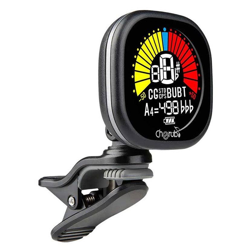 Cherub WST-675 BK oplaadbare Chromatische clip-on stemapparaat
