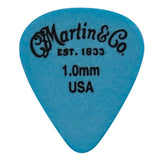 Martin & Co 18A0156 Delrin gitaar plectrums 1.00mm blauw 12 pack