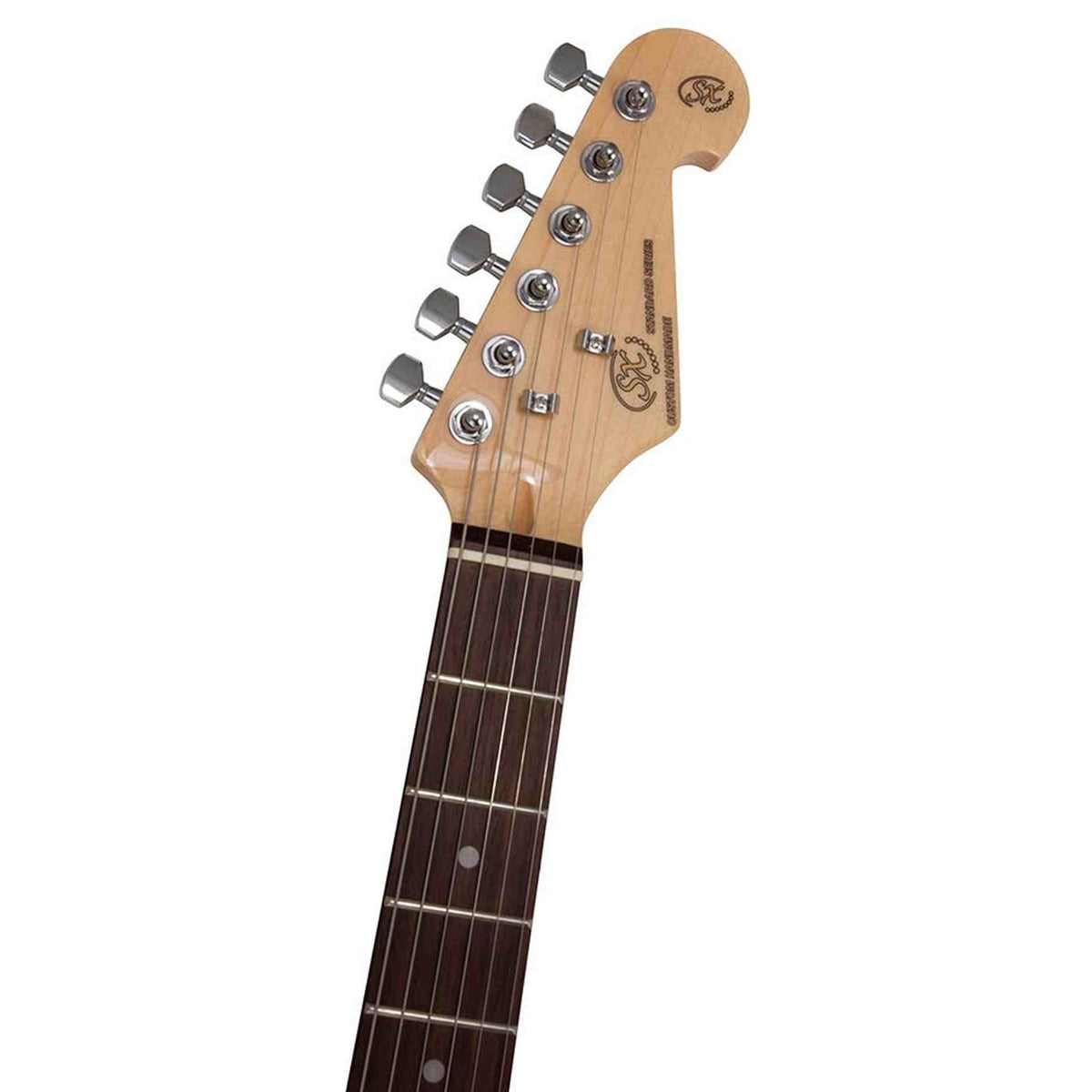 SX SE1HSS-SK-MIB ST elektrische gitaar set 4/4 HSS Ice Blue met 10W versterker