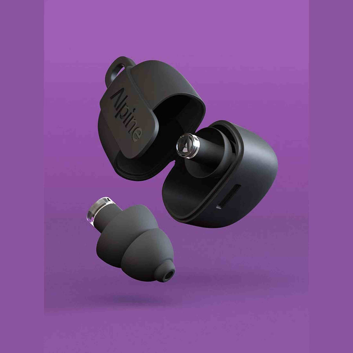 Alpine ALP-PP/PRO-BK PartyPlug Pro Oordoppen Zwart met Muziekfilter en 3 Maten