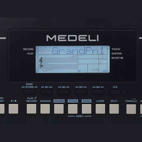 Medeli IK110 Millenium Series keyboard - 61 verlichte aanslaggevoelige toetsen met tutorial systeem en USB-MIDI