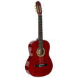 A. Martinez MTC-080/R 4/4 klassieke gitaar dark red transparent met truss rod
