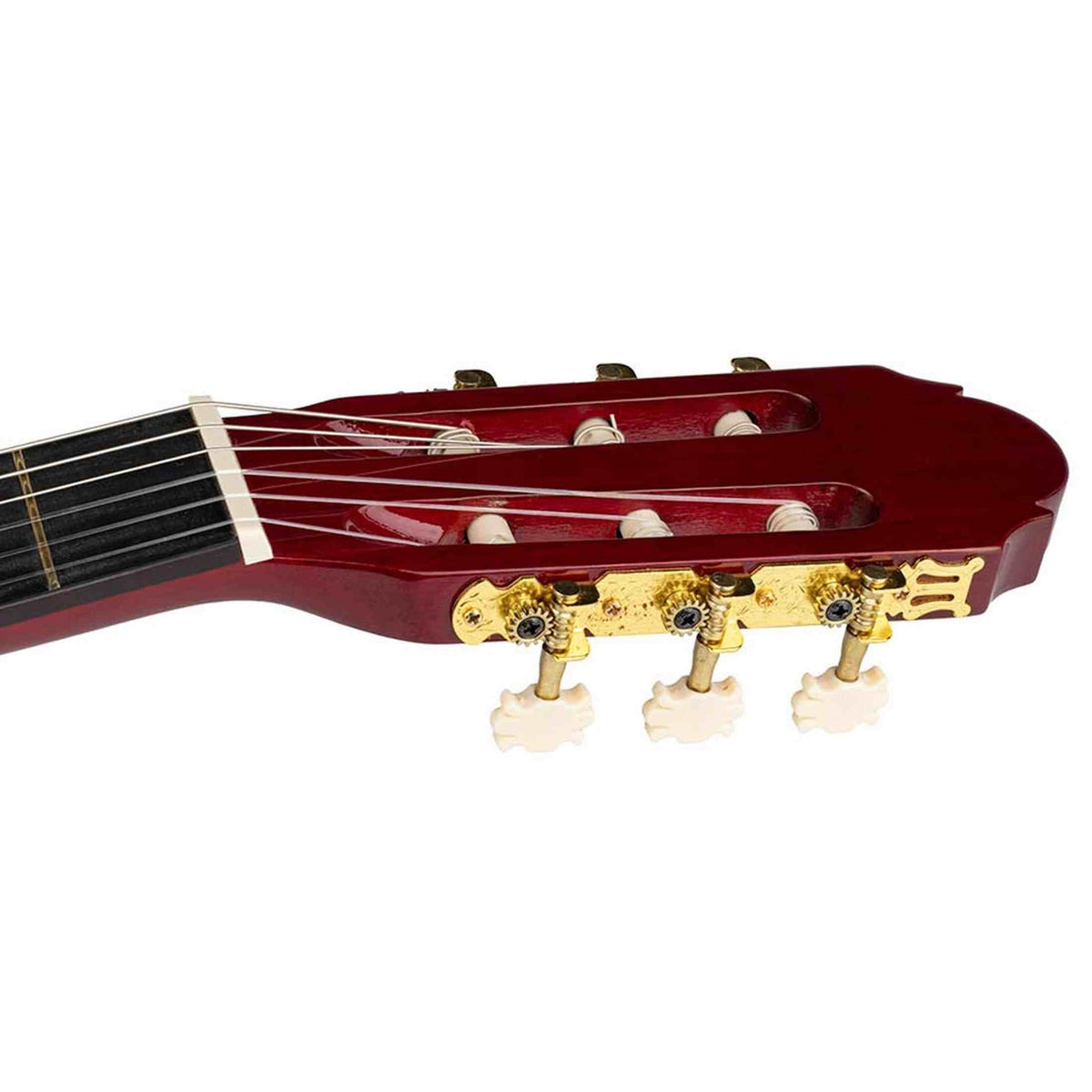 A. Martinez MTC-080/R 4/4 klassieke gitaar dark red transparent met truss rod
