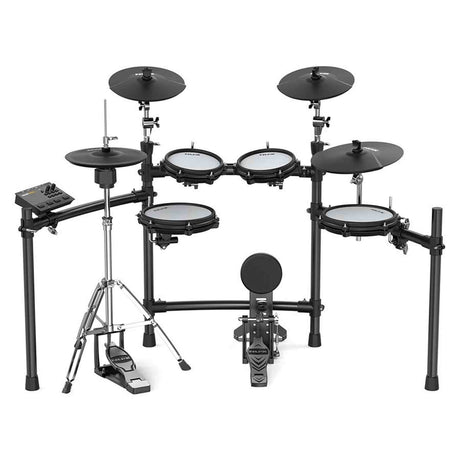 NUX DM-310H All Mesh Head Digitale Drumkit met 10" Snare, 8/8/10 Toms, 12"/14" Cymbals en Hi-Hat Stand