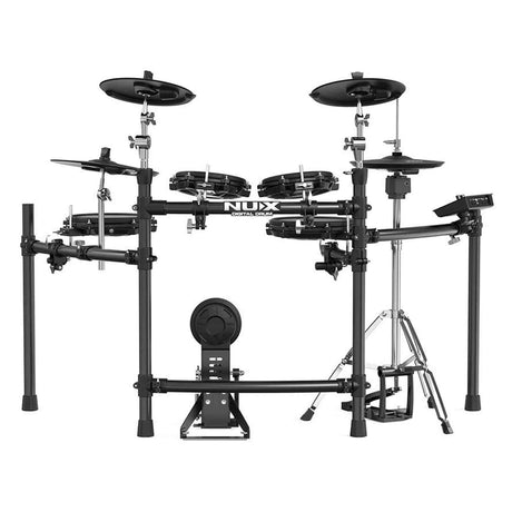 NUX DM-310H All Mesh Head Digitale Drumkit met 10" Snare, 8/8/10 Toms, 12"/14" Cymbals en Hi-Hat Stand