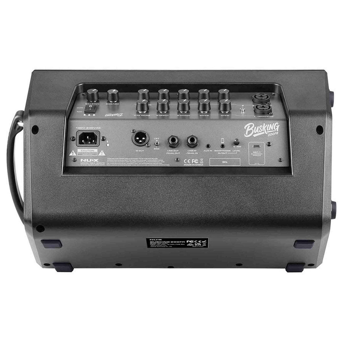 NUX NBA-200FR Actieve Monitor – 200W FRFR met Accu, 2 kanalen, BT & EQ