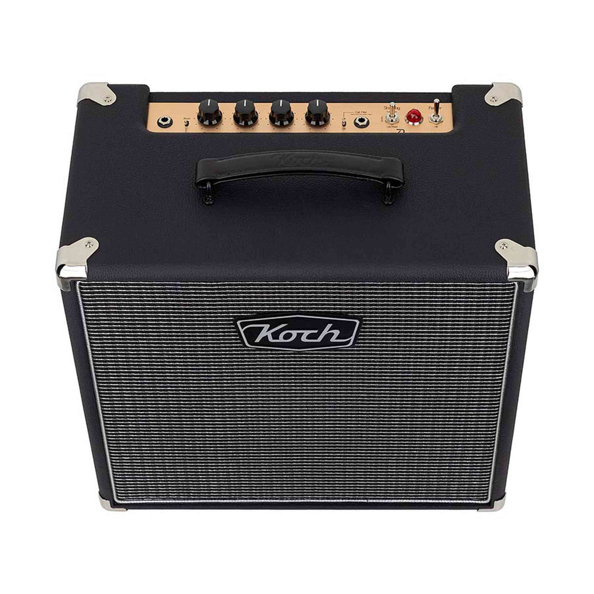 Koch D6/C110BS Durango 6 – 6W 1x10" Buizen Gitaarcombo in Zwart met Zilver Speakerdoek