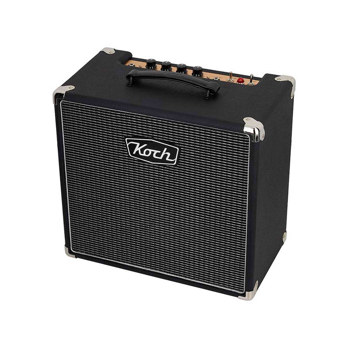 Koch D6/C110BS Durango 6 – 6W 1x10" Buizen Gitaarcombo in Zwart met Zilver Speakerdoek