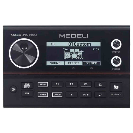 Medeli MZ538 Elektronisch Drumstel met Grote Mesh Pads, Bluetooth Audio, USB-MIDI en 31 Drumkits