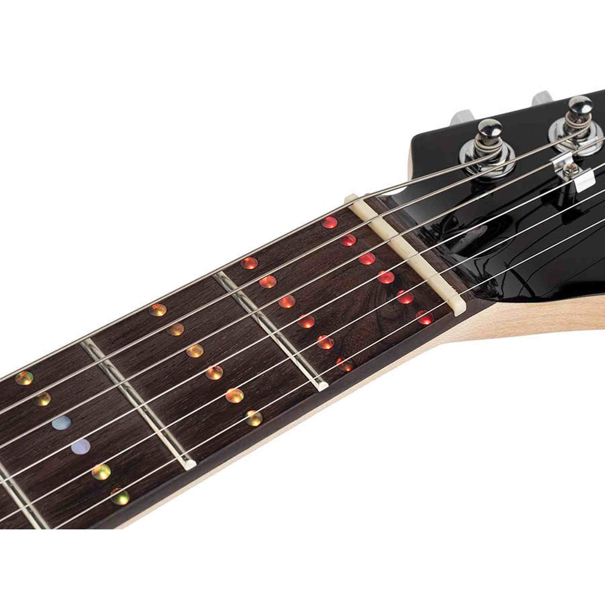 Litejam RGB24/BK Smart Learning Elektrische Gitaar Set Black 24 frets HSH RGB LED