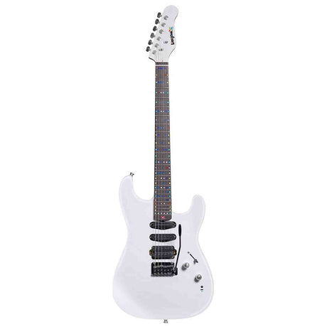 Litejam RGB24/WH Smart Learning Elektrische Gitaar Set White 24 frets HSH RGB LED