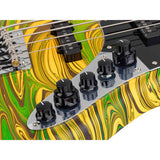 Sire V7N A5/YS Marcus Miller 5-snarige Actieve Basgitaar Matte Yellow Swirl met Elzen Body en Heritage-3 Preamp